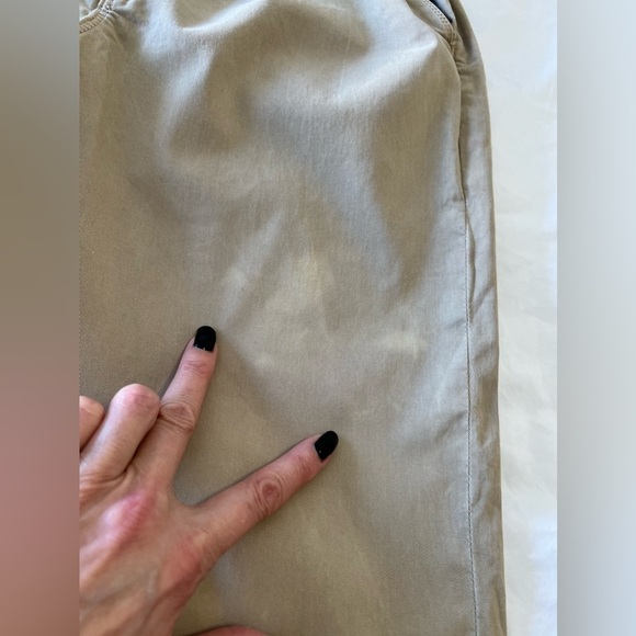 Mother | Size 26 | Yoyo Ruffle Greaser Paper Bag Highrise Straight Khakis Pants - Picture 9 of 12